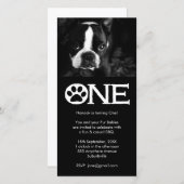 子犬1st誕生日フォトカード (正面/裏面)