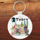 子犬2nd誕生日バッシュTシャツとギフト キーホルダー (正面)
