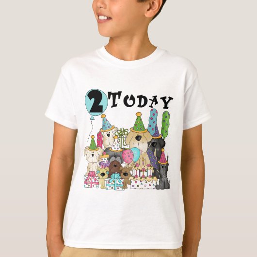 子犬2nd誕生日バッシュTシャツとギフト Tシャツ (正面)
