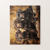 子犬3頭 ジグソーパズル (縦)