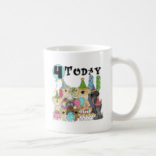子犬4th誕生日バッシュTシャツとギフト コーヒーマグカップ