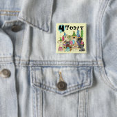 子犬4th誕生日バッシュTシャツとギフト 缶バッジ (インサイチュ)