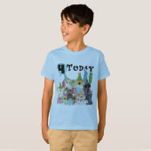 子犬4th誕生日バッシュTシャツとギフト Tシャツ (正面フル)