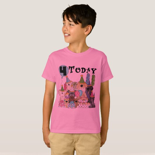 子犬4th誕生日バッシュTシャツとギフト Tシャツ (正面フル)