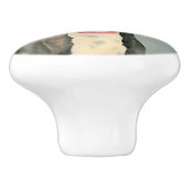 "子犬"はピット・ブル犬の水彩画の絵画を注目します セラミックノブ (側面)