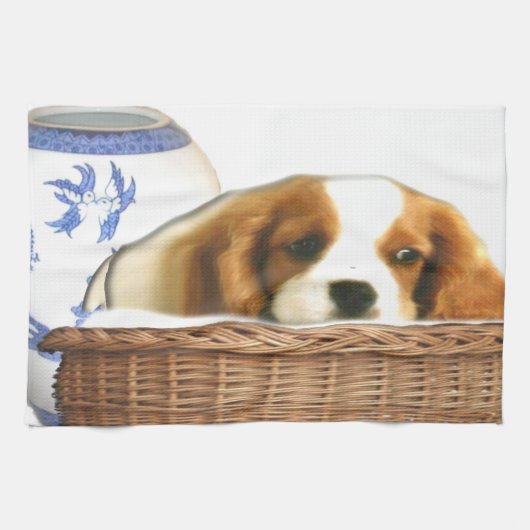 子犬 キッチンタオル (横)