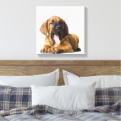 子犬 キャンバスプリント (インサイチュ (寝室))