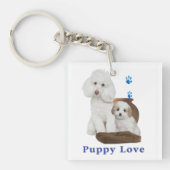 子犬 キーホルダー (正面)