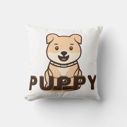 子犬 クッション (正面)