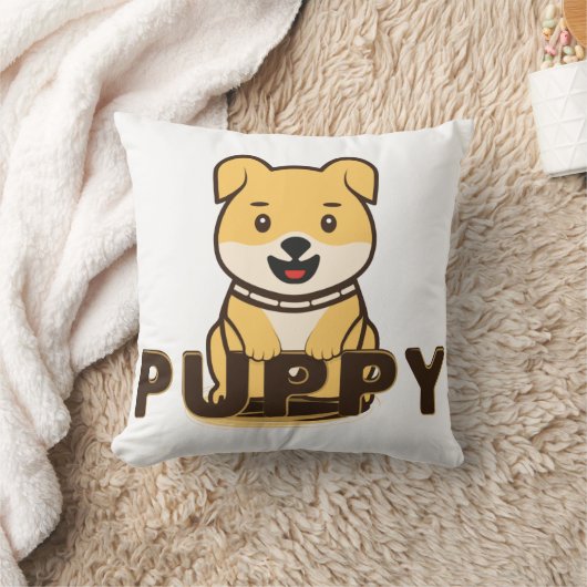 子犬 クッション (ブランケット)