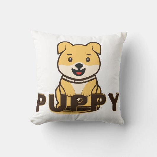 子犬 クッション (正面)