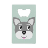 子犬 クレジットカード栓抜き (正面)