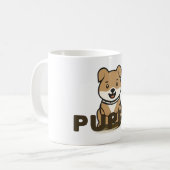 子犬 コーヒーマグカップ (正面左)