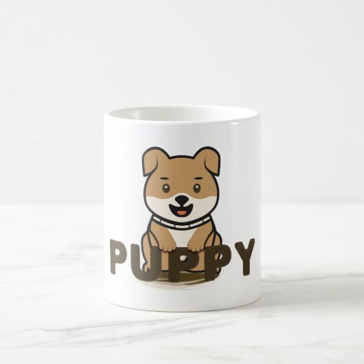 子犬 コーヒーマグカップ (中央)