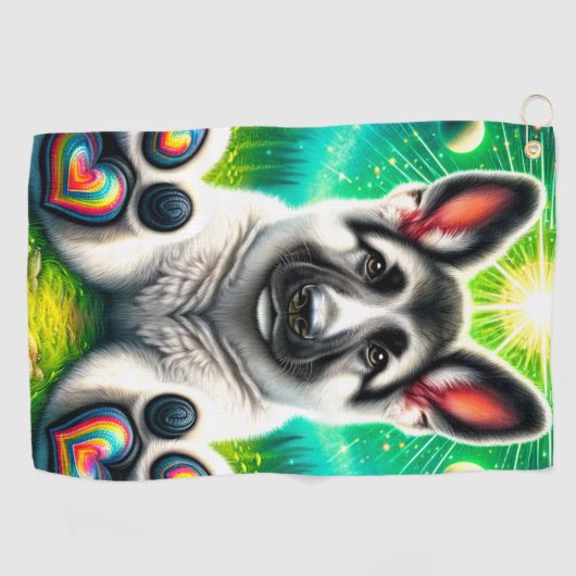 子犬 ゴルフタオル (横)