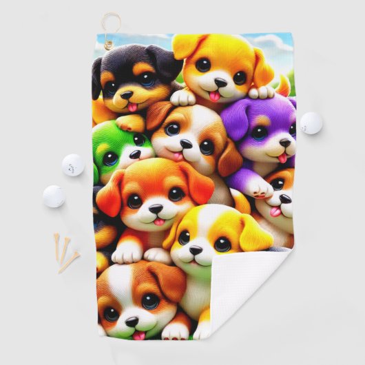 子犬 ゴルフタオル (インサイチュ)