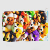 子犬 ゴルフタオル (横)