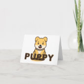 子犬 サンキューカード (正面)
