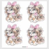 子犬 シール (シート)