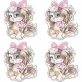 子犬 シール (正面)