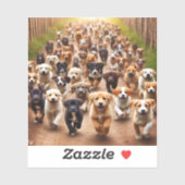 子犬 シール (シート)