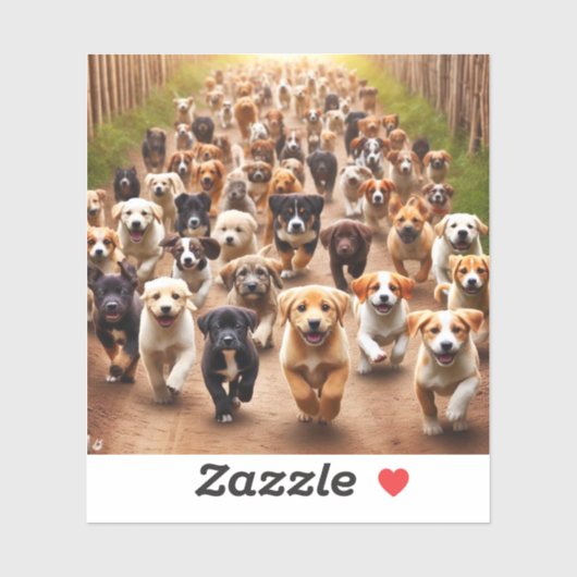 子犬 シール (シート)