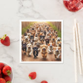 子犬 スタンダードカクテルナプキン (インサイチュ)