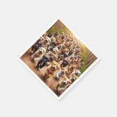 子犬 スタンダードカクテルナプキン (角)