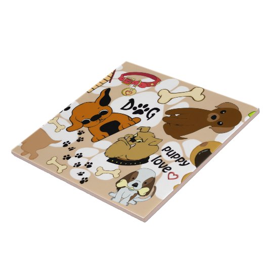 子犬 タイル (側面)