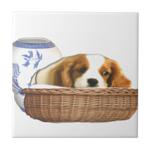 子犬 タイル (正面)