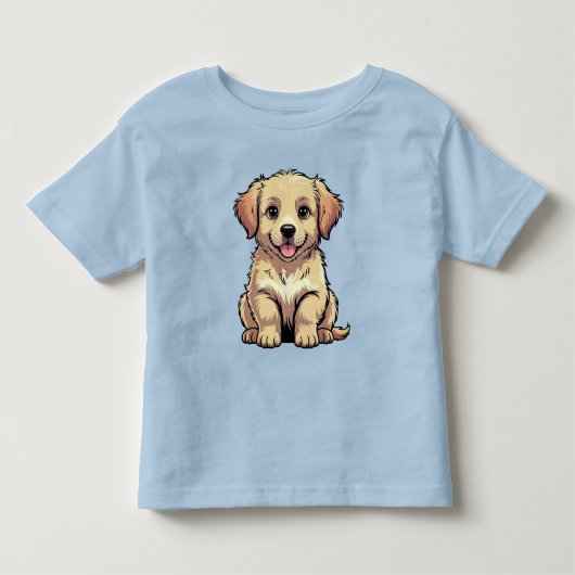 子犬  トドラーTシャツ (正面)