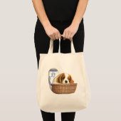 子犬 トートバッグ (正面(商品))