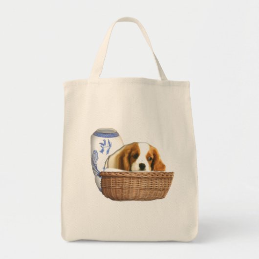 子犬 トートバッグ (正面)