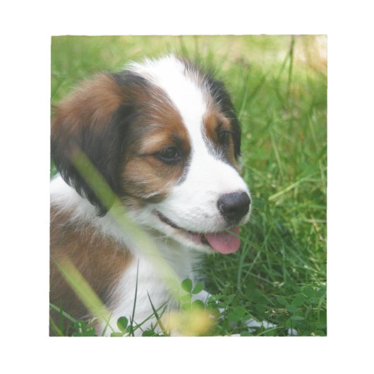 子犬 ノートパッド (正面)