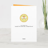 子犬 – ハロウィーンパンプキン子犬グリーティングカード カード (裏面)