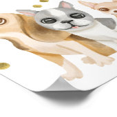 子犬、パティー、子犬のパーティー、子犬の部分、子犬を採用 ポスター (角)