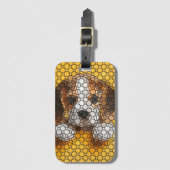 子犬, ビーグル, 動物 ラゲッジタグ (正面縦)