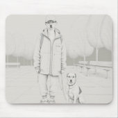 子犬 マウスパッド (正面)