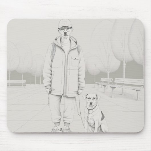 子犬 マウスパッド (正面)