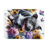 子犬 マグネット (横)