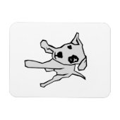 子犬 マグネット (横)