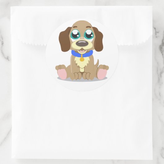 子犬 ラウンドシール (バッグ)