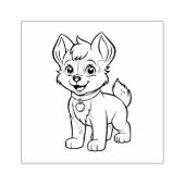 子犬 ラバースタンプ (インプリント)
