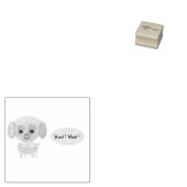 子犬 ラバースタンプ (押印)