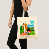 子犬,動物,ペット トートバッグ (正面(商品))