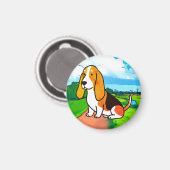 子犬,動物,ペット マグネット (正面/裏面)