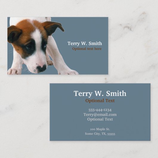 子犬 名刺 (正面/裏面)