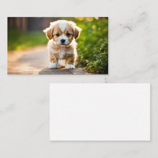 子犬 名刺 (正面/裏面)