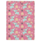 子犬、星、花 クリップボード (裏面)