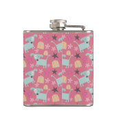 子犬、星、花 フラスク (裏面)